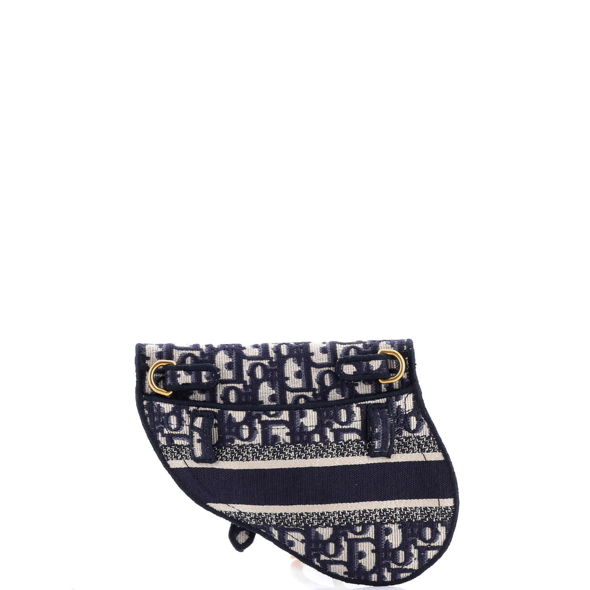 Saddle Belt Bag Logo Embroidered Oblique Canvas