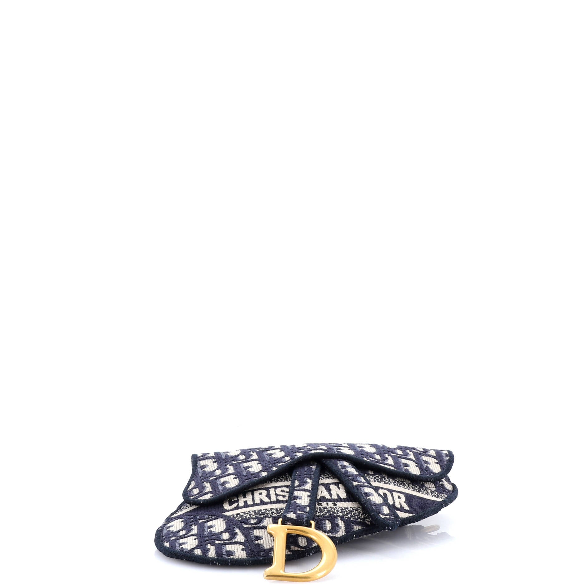 Saddle Belt Bag Logo Embroidered Oblique Canvas
