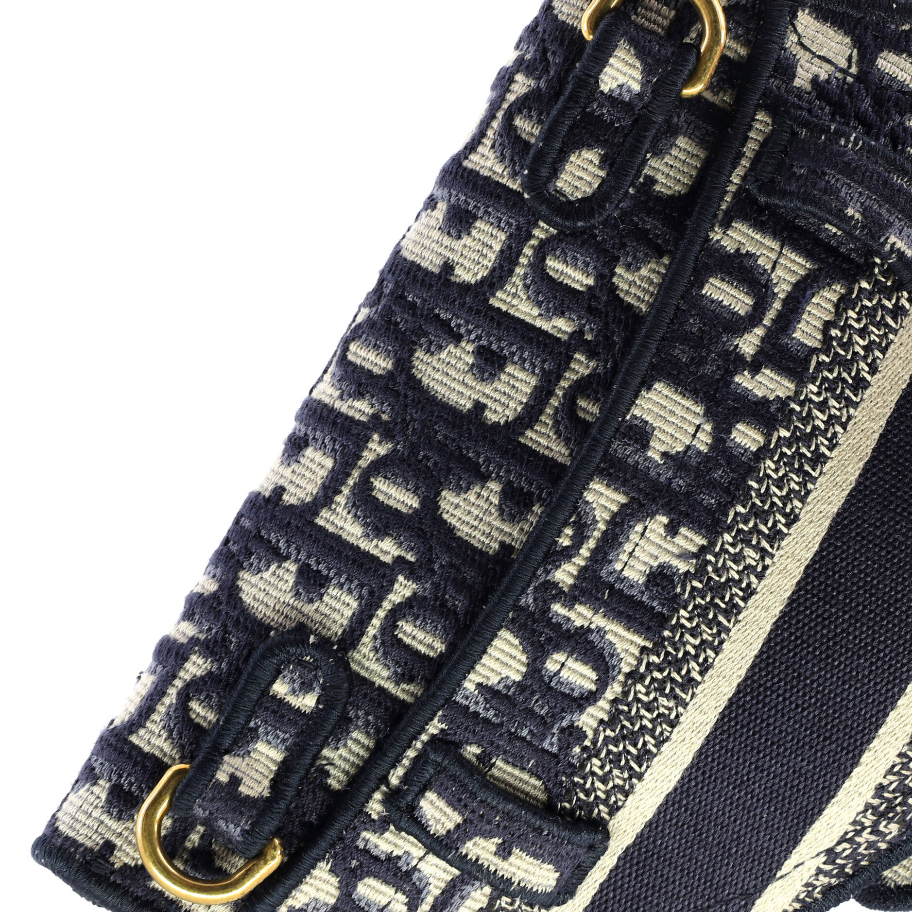 Saddle Belt Bag Logo Embroidered Oblique Canvas