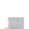 Caro Clutch with Chain Cannage Quilt Calfskin Small
