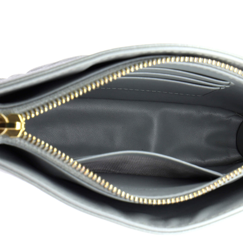 Caro Clutch with Chain Cannage Quilt Calfskin Small