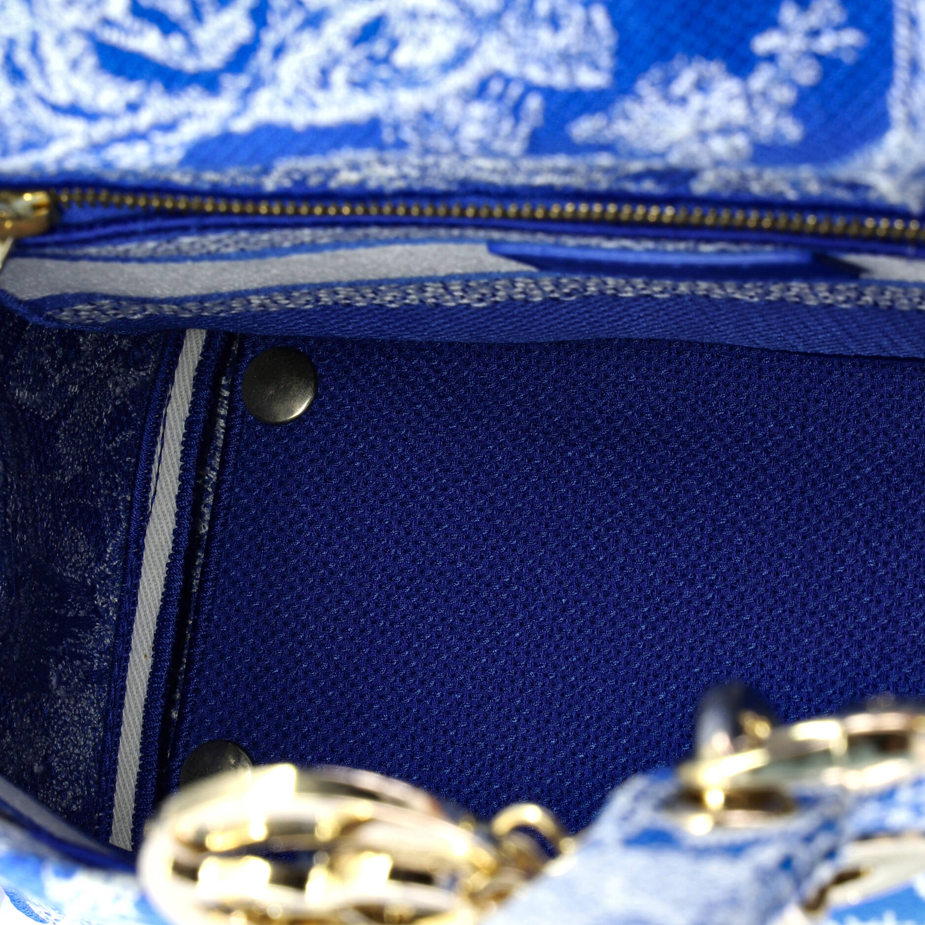 Toile de Jouy Lady D-Lite Bag Embroidered Canvas