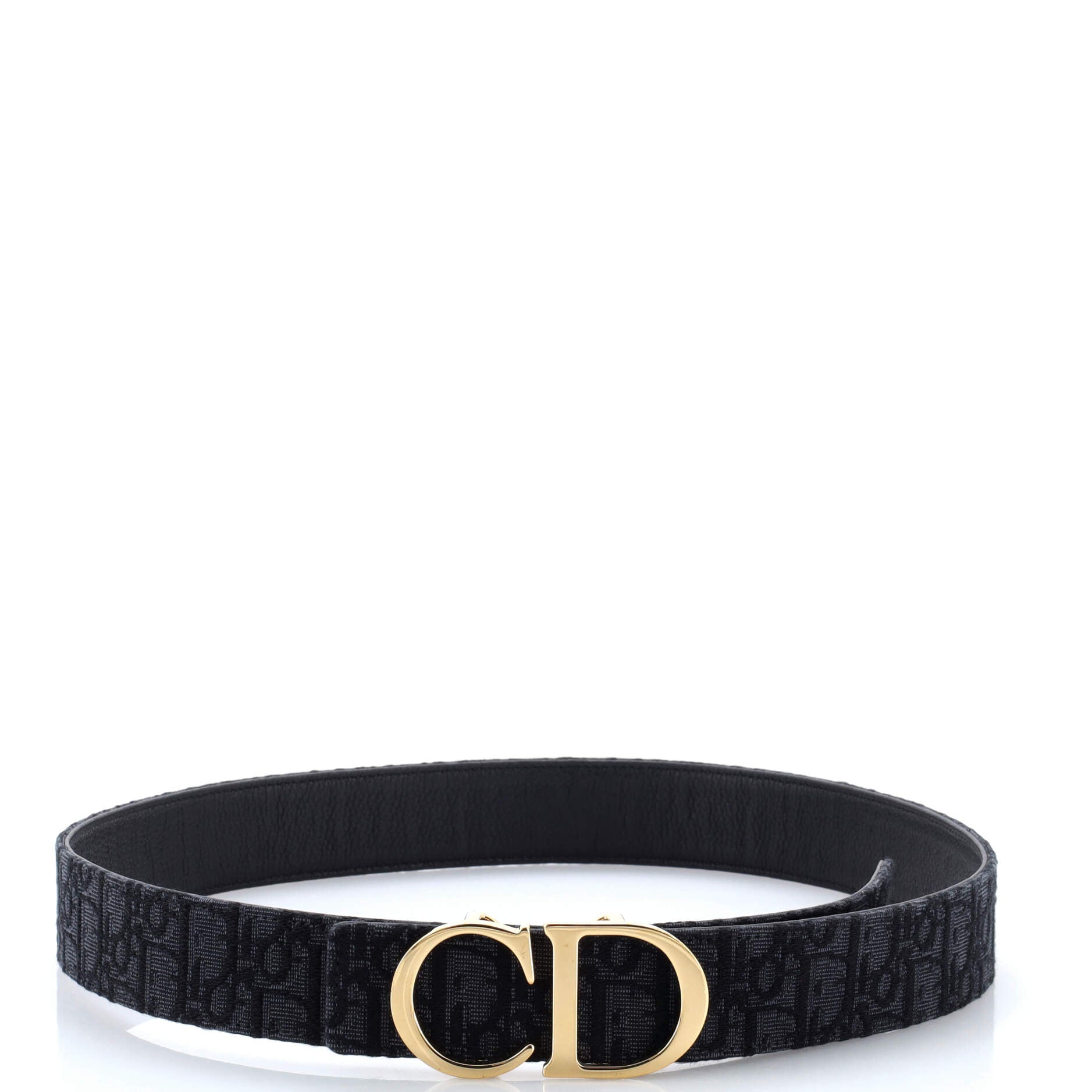 CD Buckle Belt Oblique Canvas Medium 90