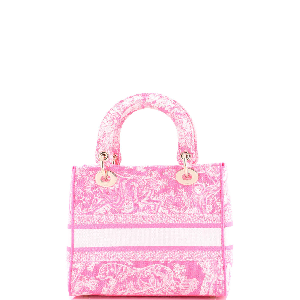 Toile de Jouy Lady D-Lite Bag Embroidered Canvas