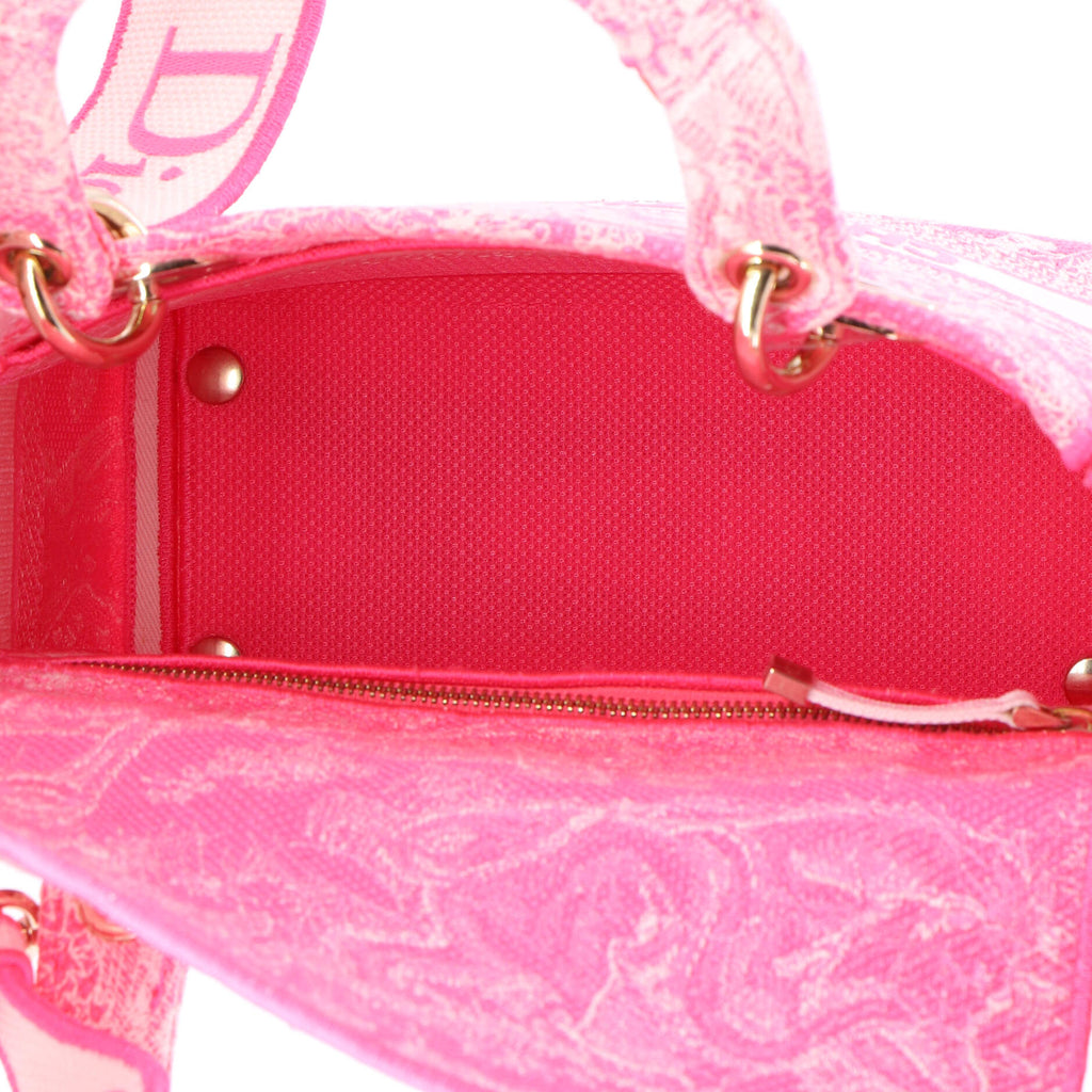 Toile de Jouy Lady D-Lite Bag Embroidered Canvas