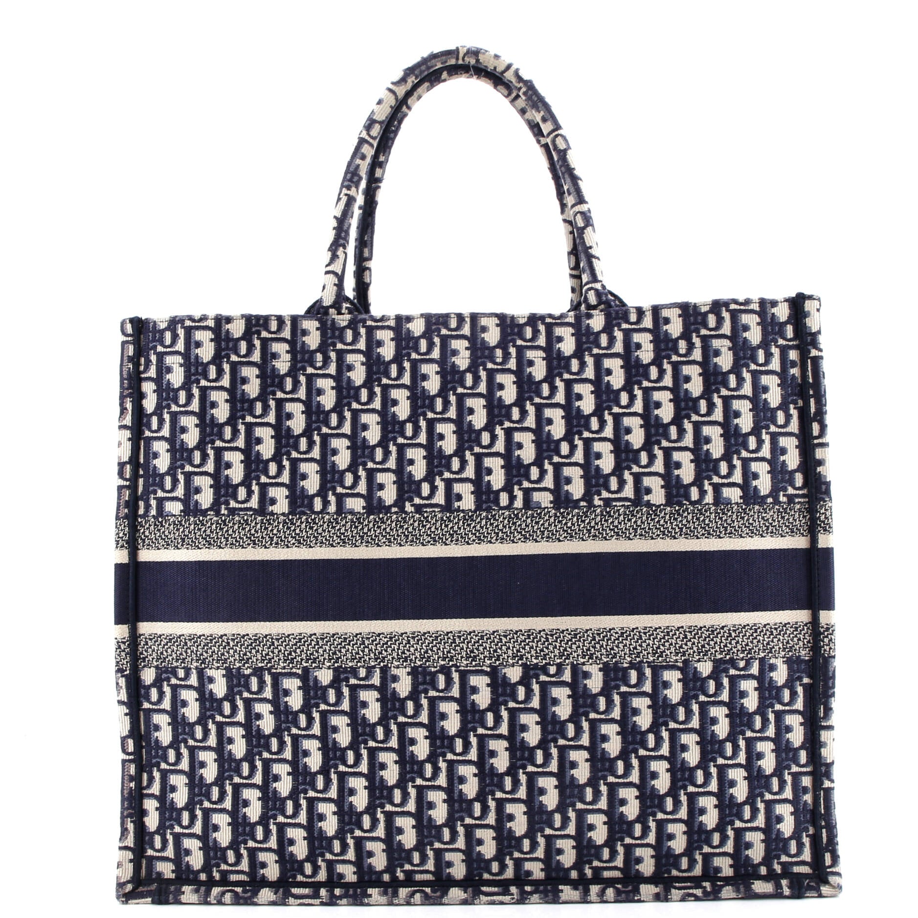 Book Tote Oblique Canvas Large