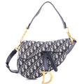 Saddle Handbag with Strap Oblique Canvas Medium
