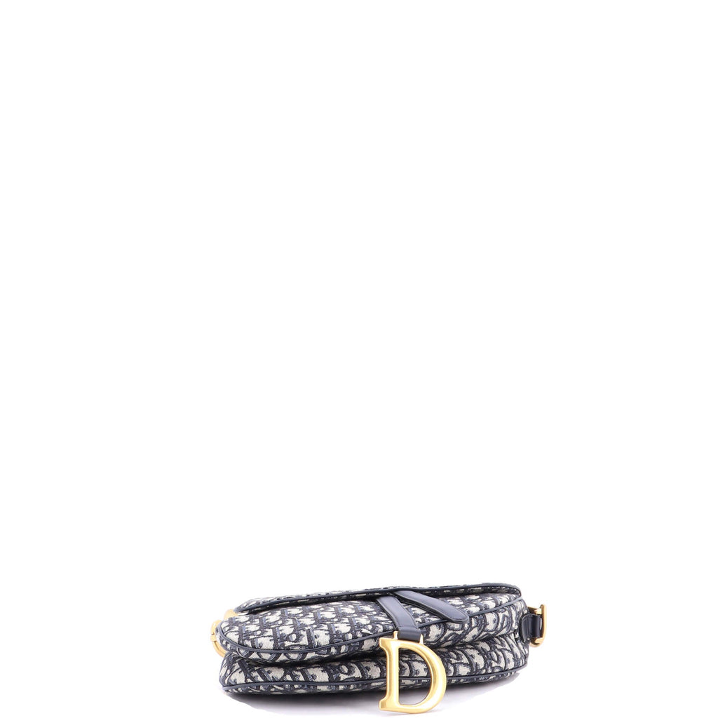 Saddle Handbag with Strap Oblique Canvas Medium