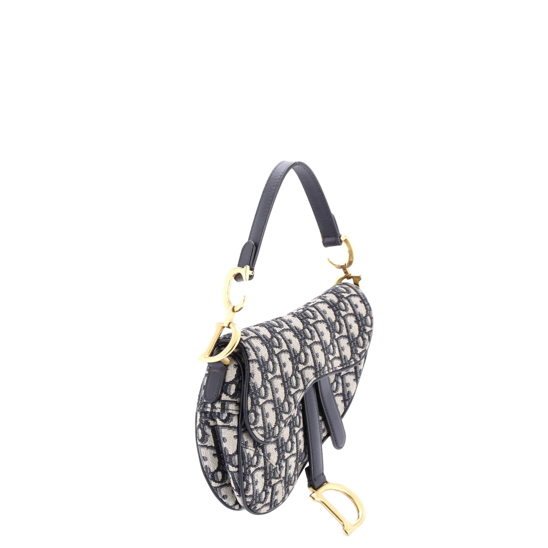 Saddle Handbag Oblique Canvas Mini
