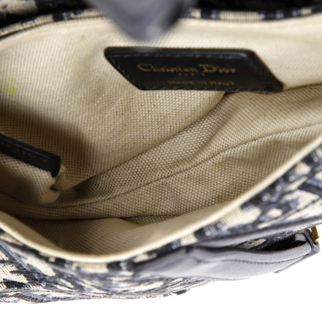 Saddle Handbag Oblique Canvas Mini