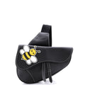 KAWS Saddle Crossbody Bag Leather with Applique