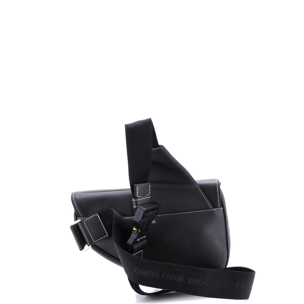 KAWS Saddle Crossbody Bag Leather with Applique