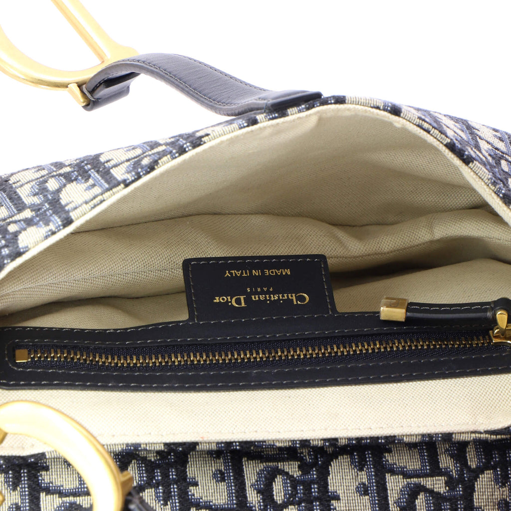 Saddle Handbag Oblique Canvas Medium
