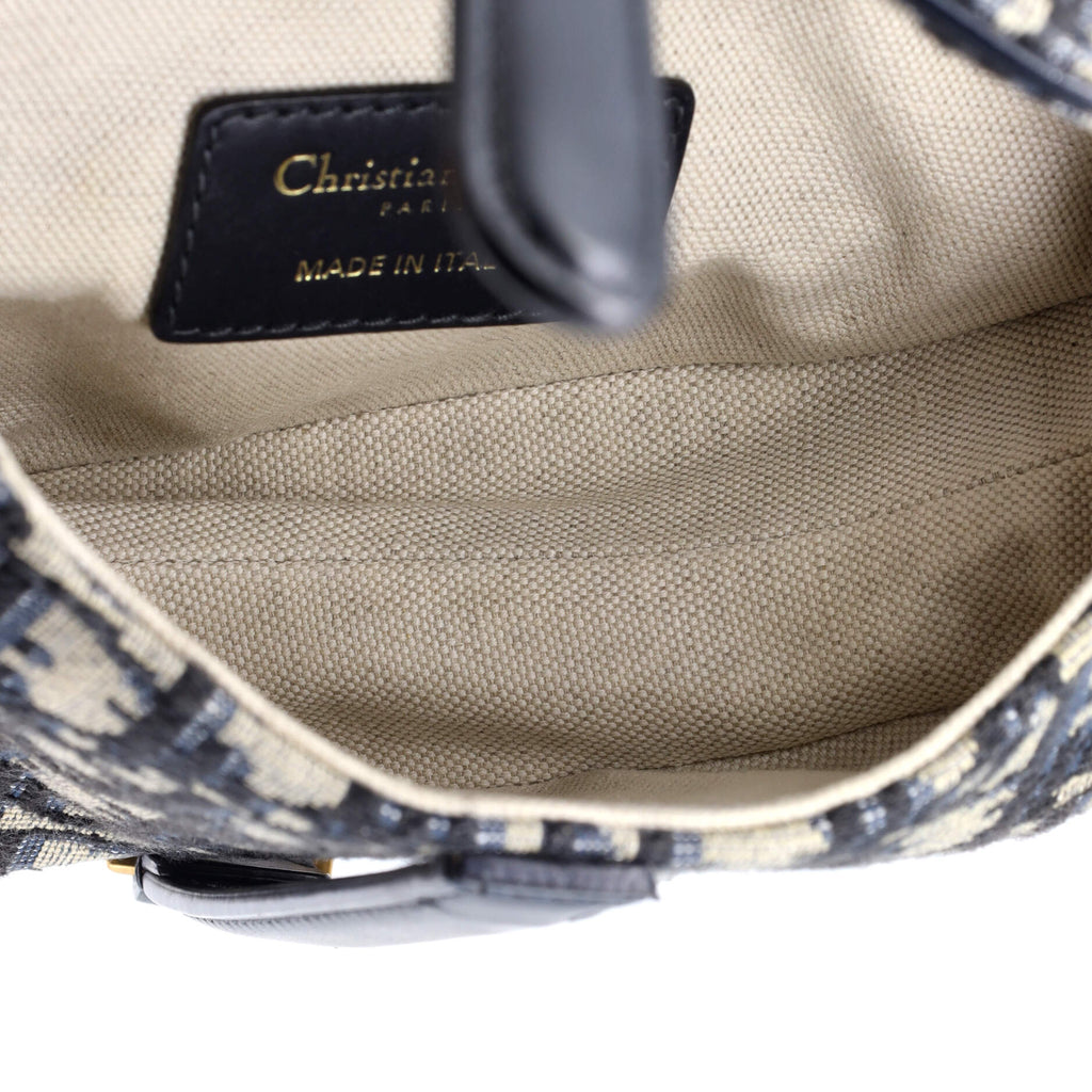 Saddle Handbag Oblique Canvas Mini