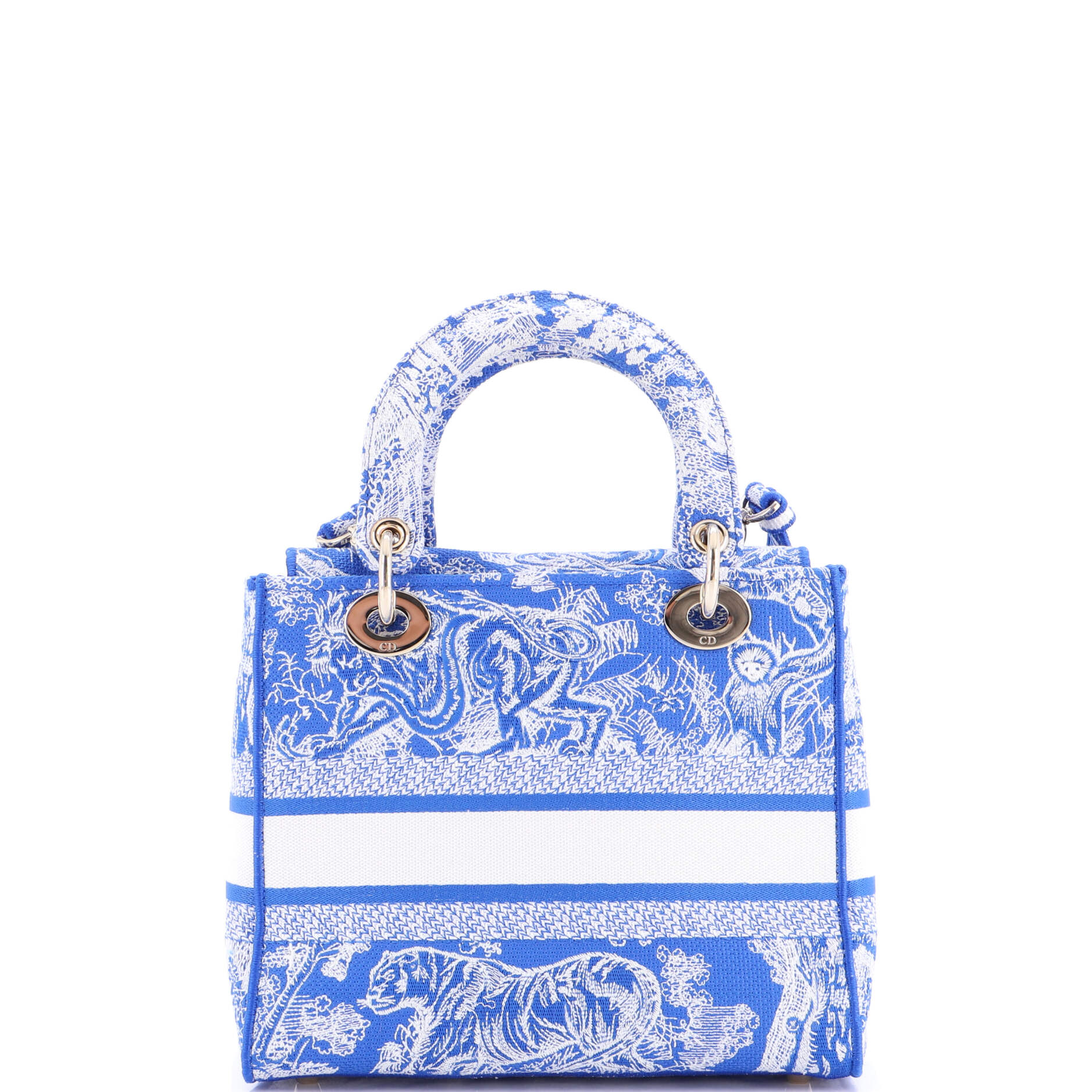 Toile de Jouy Lady D-Lite Bag Embroidered Canvas