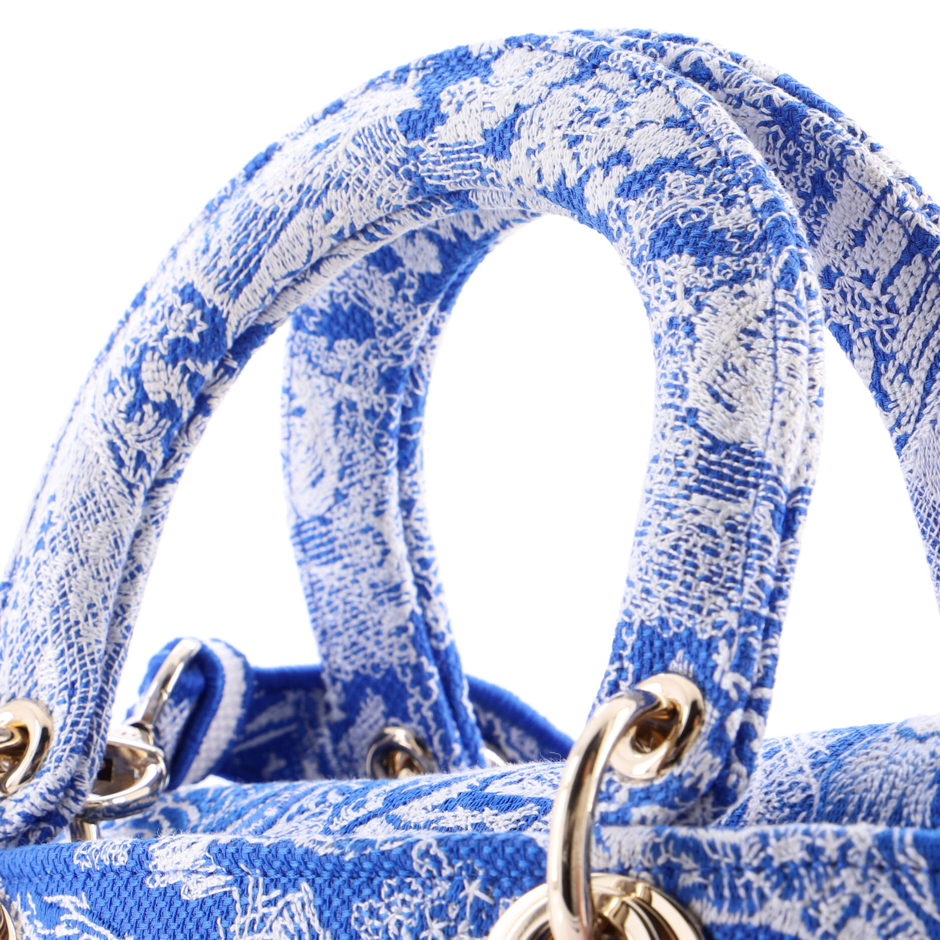 Toile de Jouy Lady D-Lite Bag Embroidered Canvas