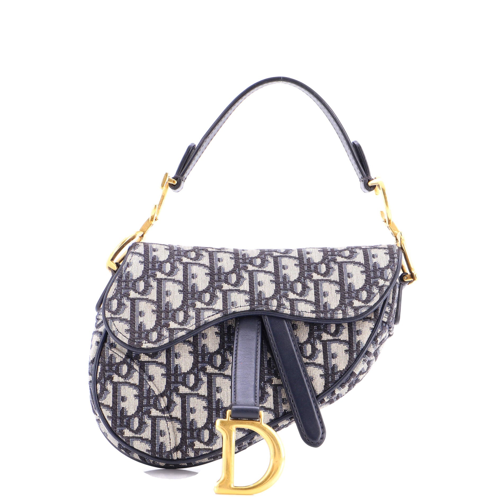 Saddle Handbag Oblique Canvas Mini