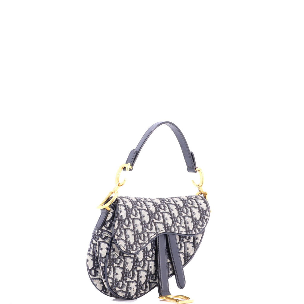 Saddle Handbag Oblique Canvas Mini