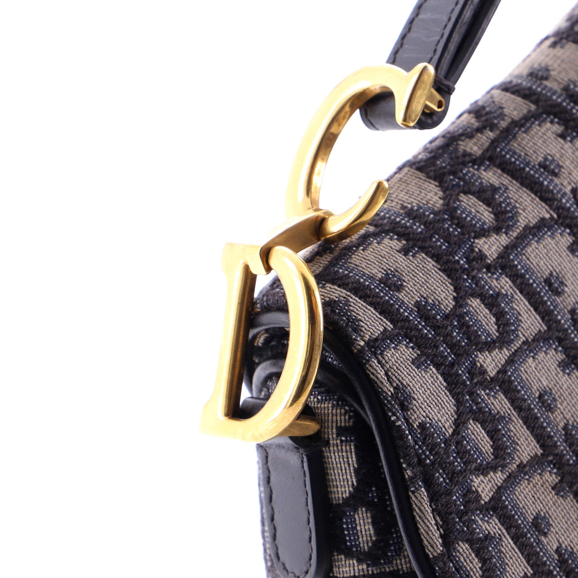 Saddle Handbag Oblique Canvas Mini