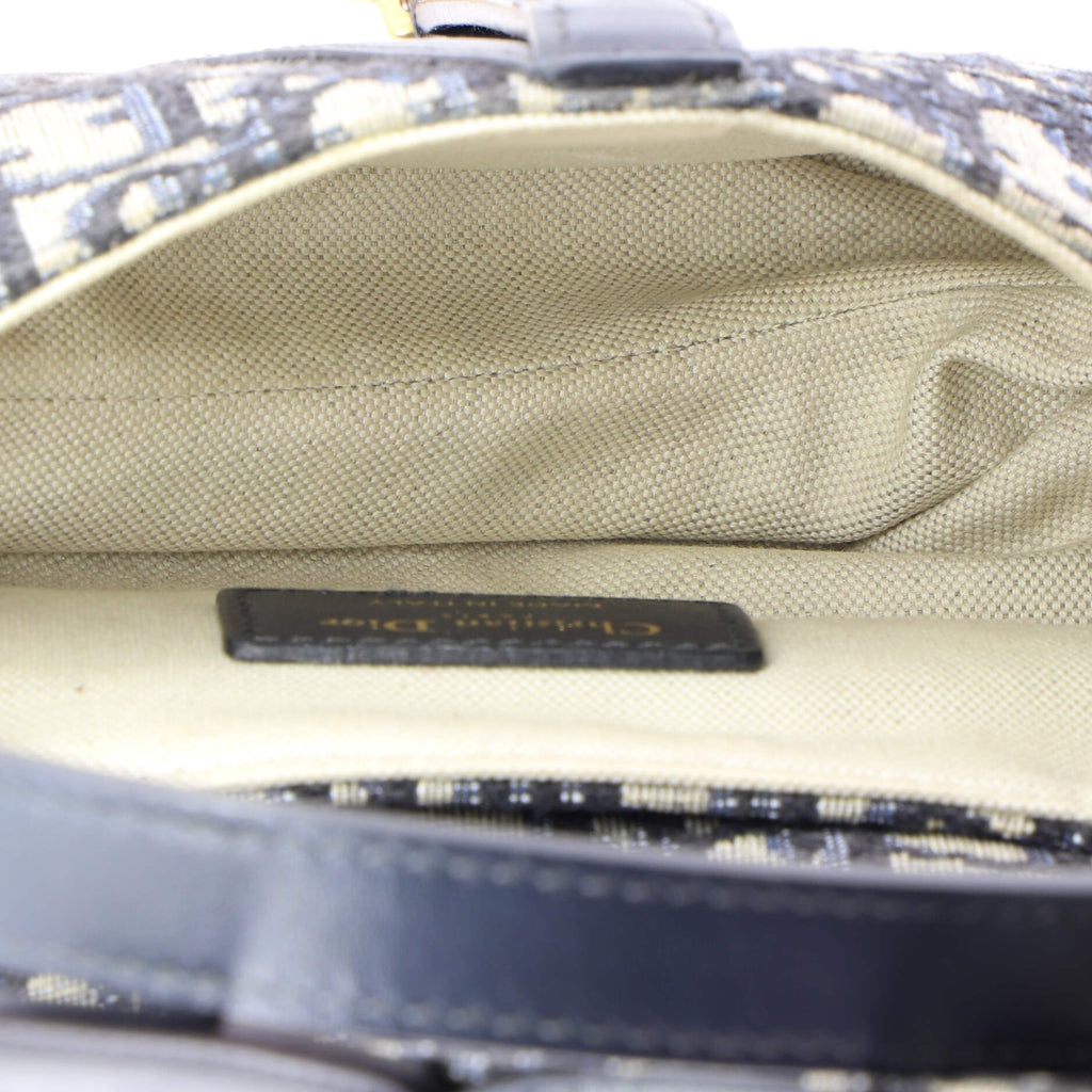 Saddle Handbag Oblique Canvas Mini