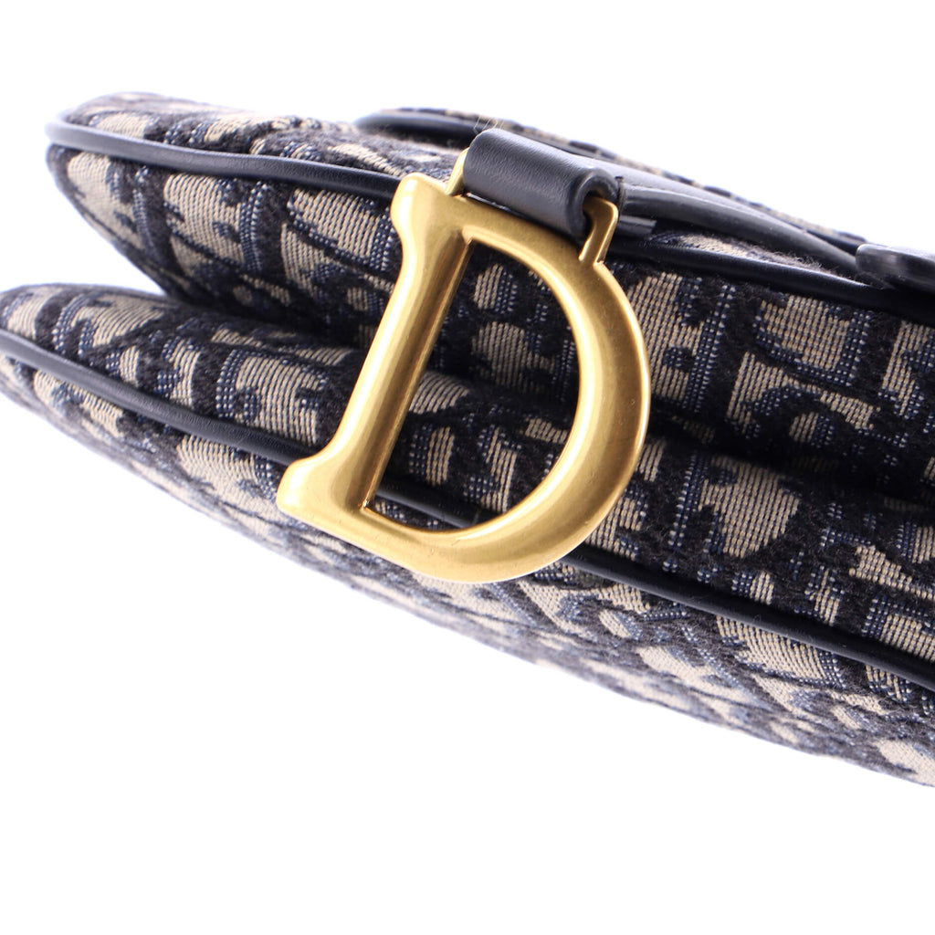 Saddle Handbag Oblique Canvas Mini