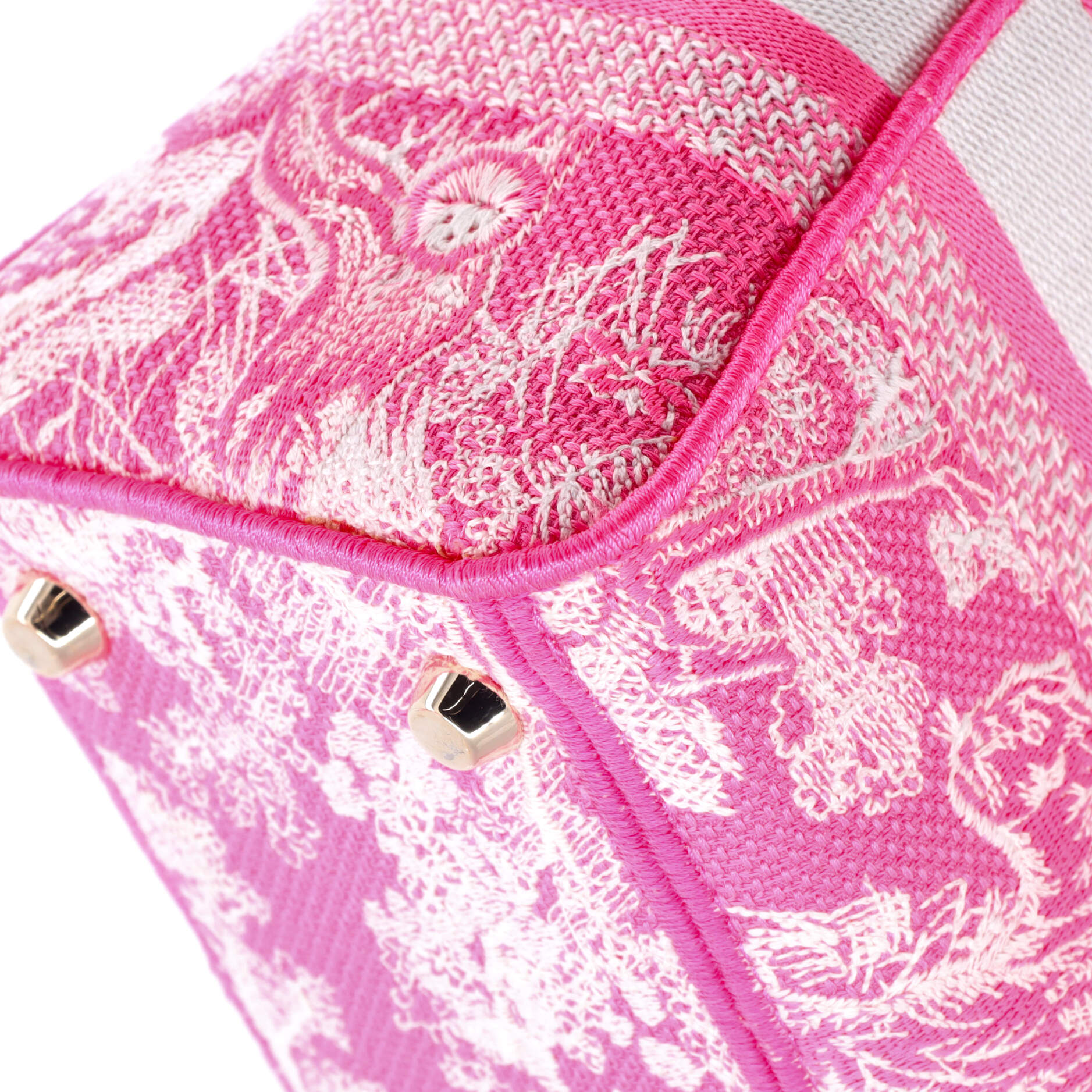 Toile de Jouy Lady D-Lite Bag Embroidered Canvas