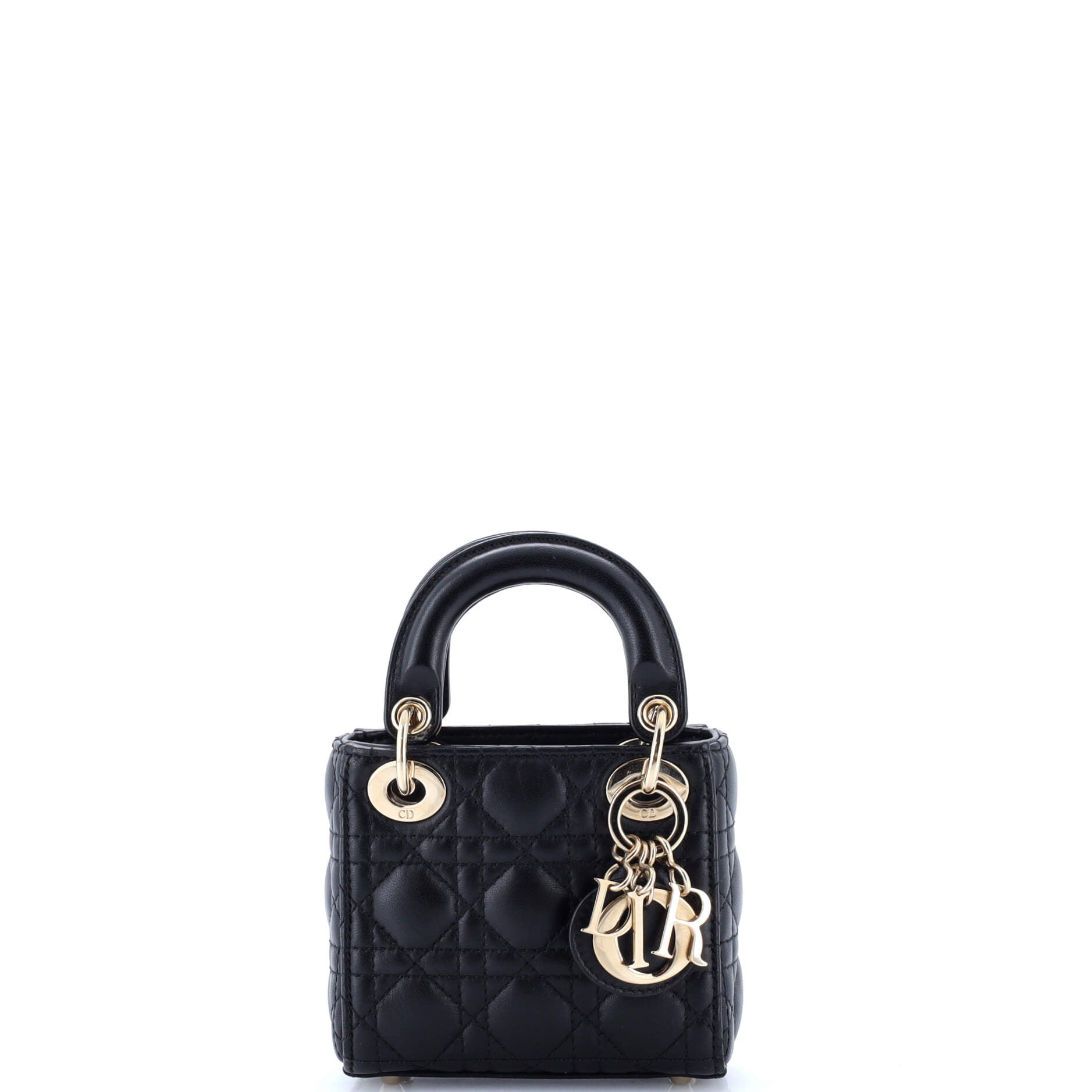 Lady Dior Bag Cannage Quilt Lambskin Micro