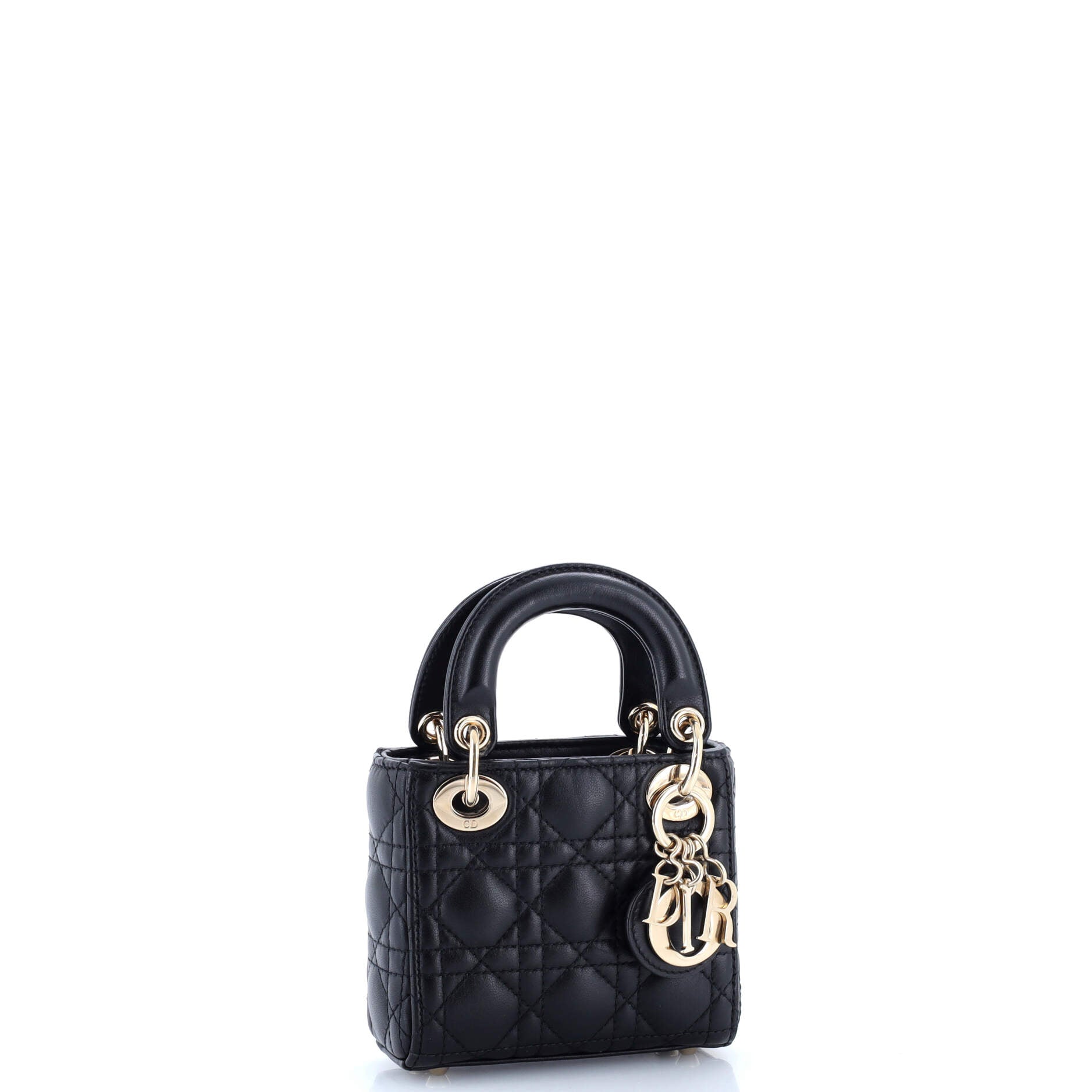 Lady Dior Bag Cannage Quilt Lambskin Micro