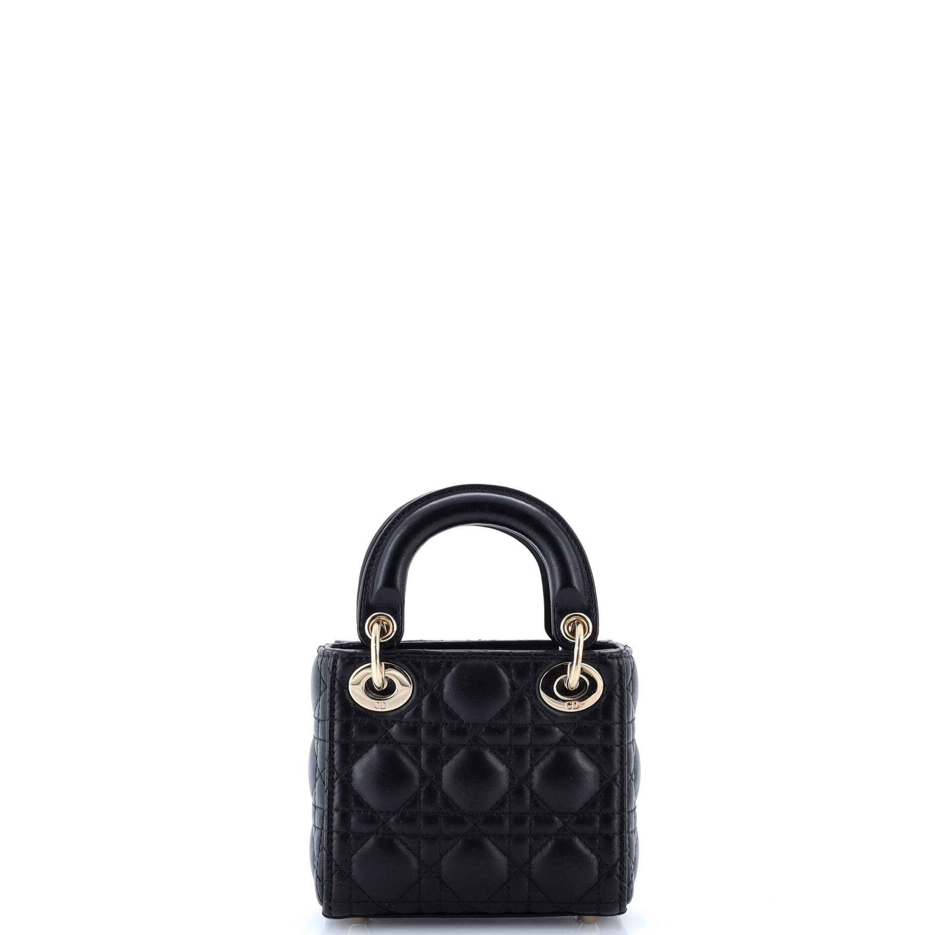 Lady Dior Bag Cannage Quilt Lambskin Micro