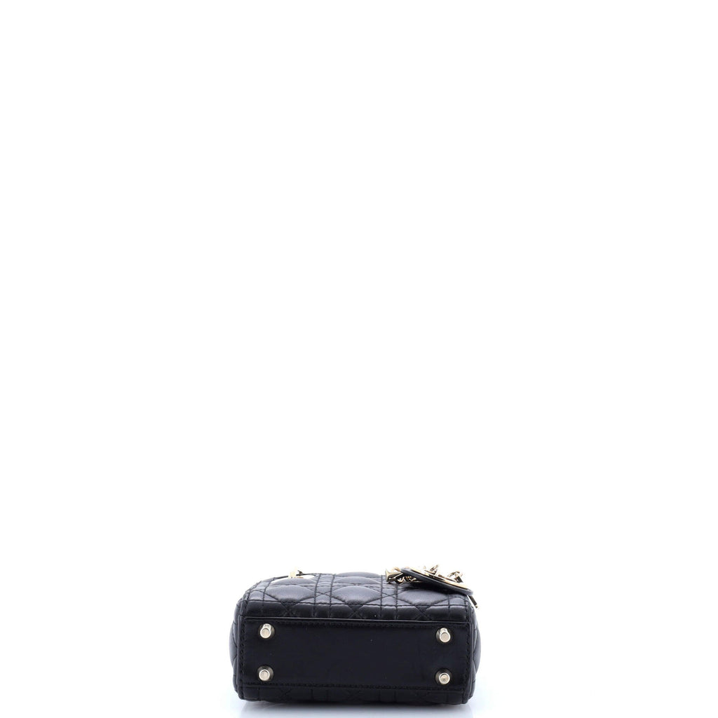 Lady Dior Bag Cannage Quilt Lambskin Micro