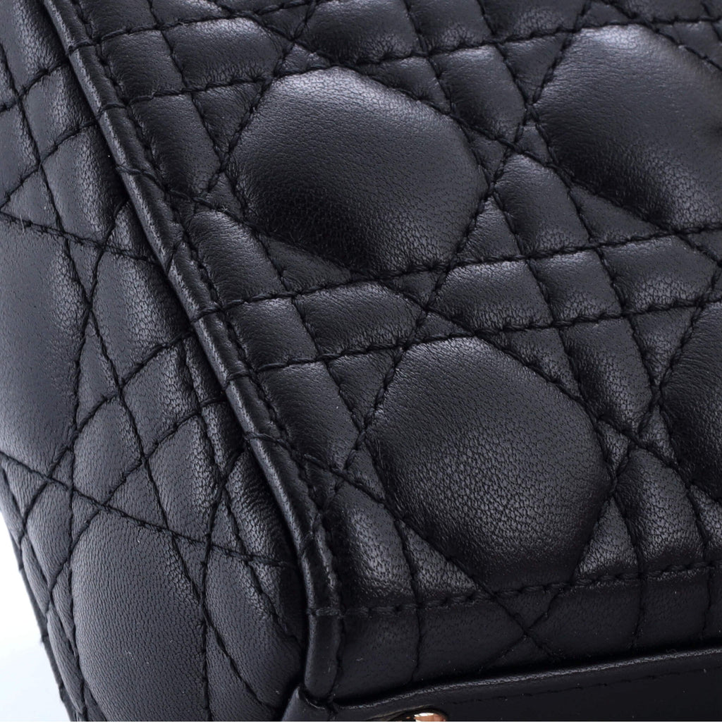 Lady Dior Bag Cannage Quilt Lambskin Micro