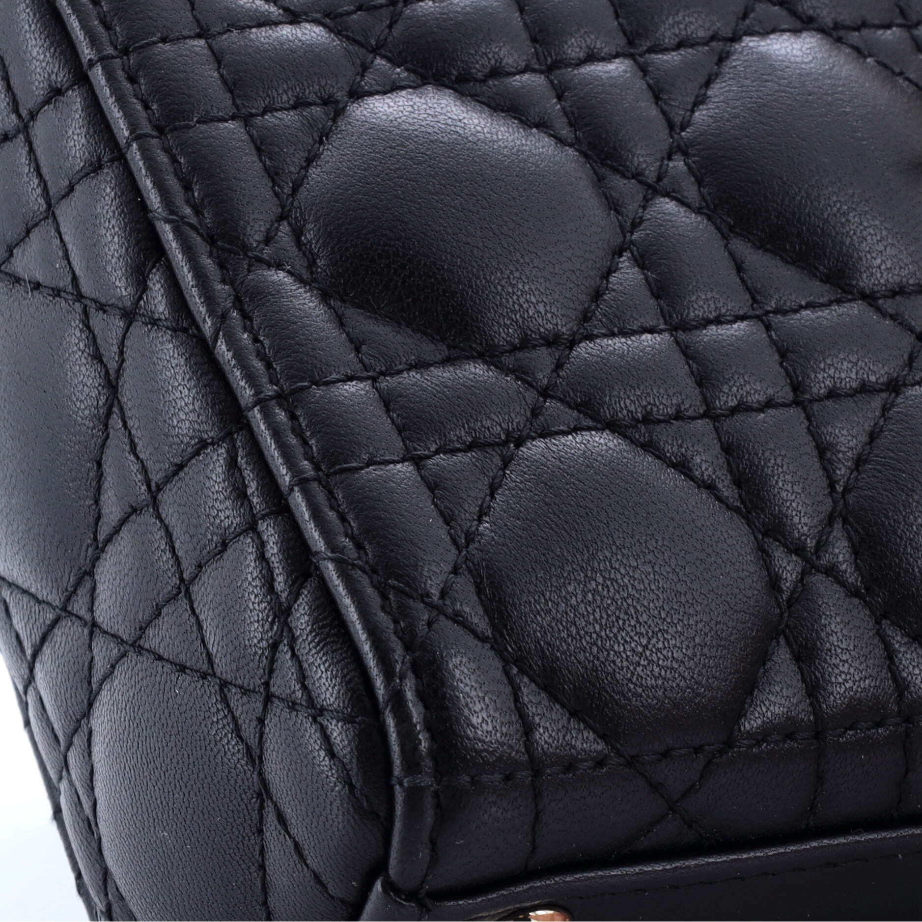 Lady Dior Bag Cannage Quilt Lambskin Micro