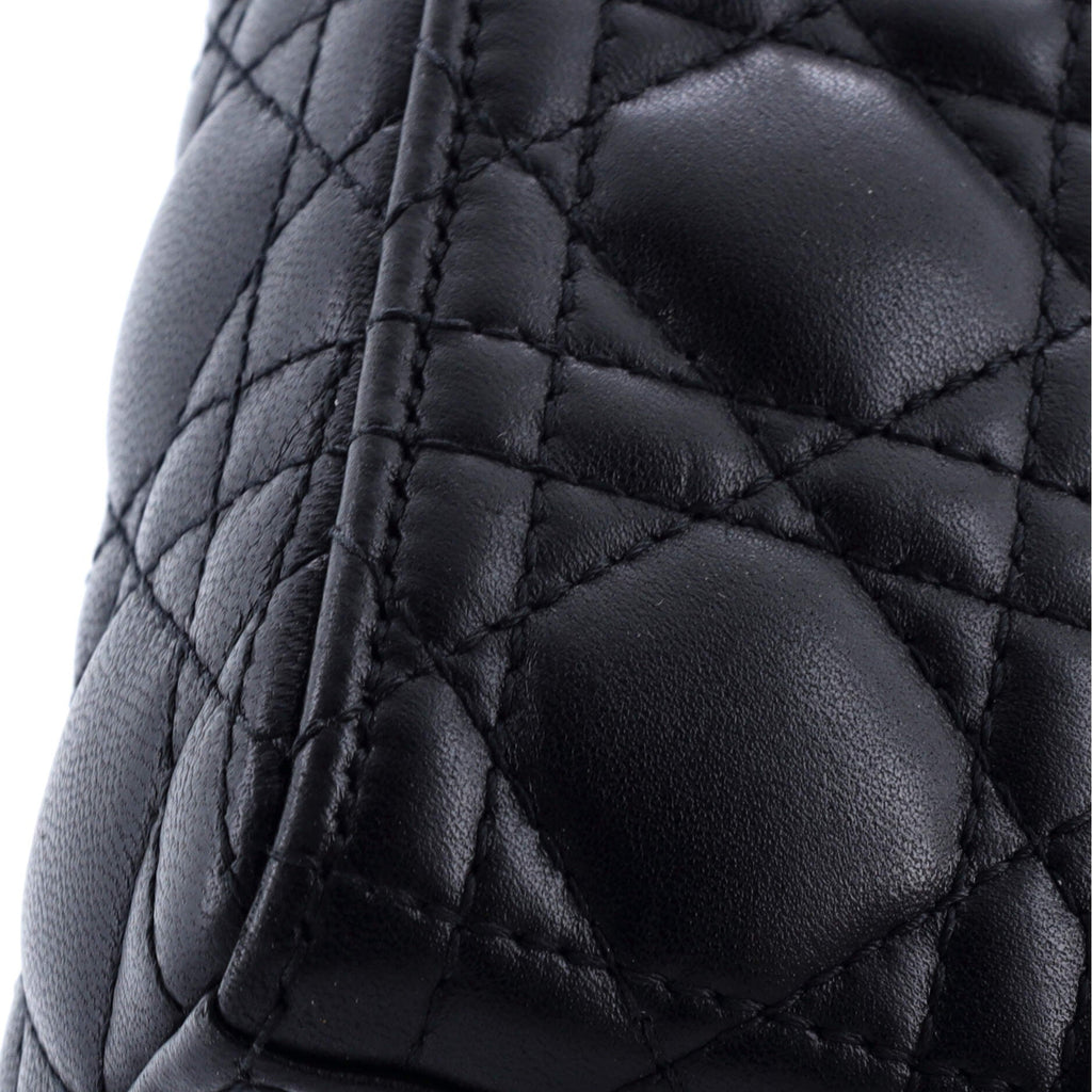 Lady Dior Bag Cannage Quilt Lambskin Micro