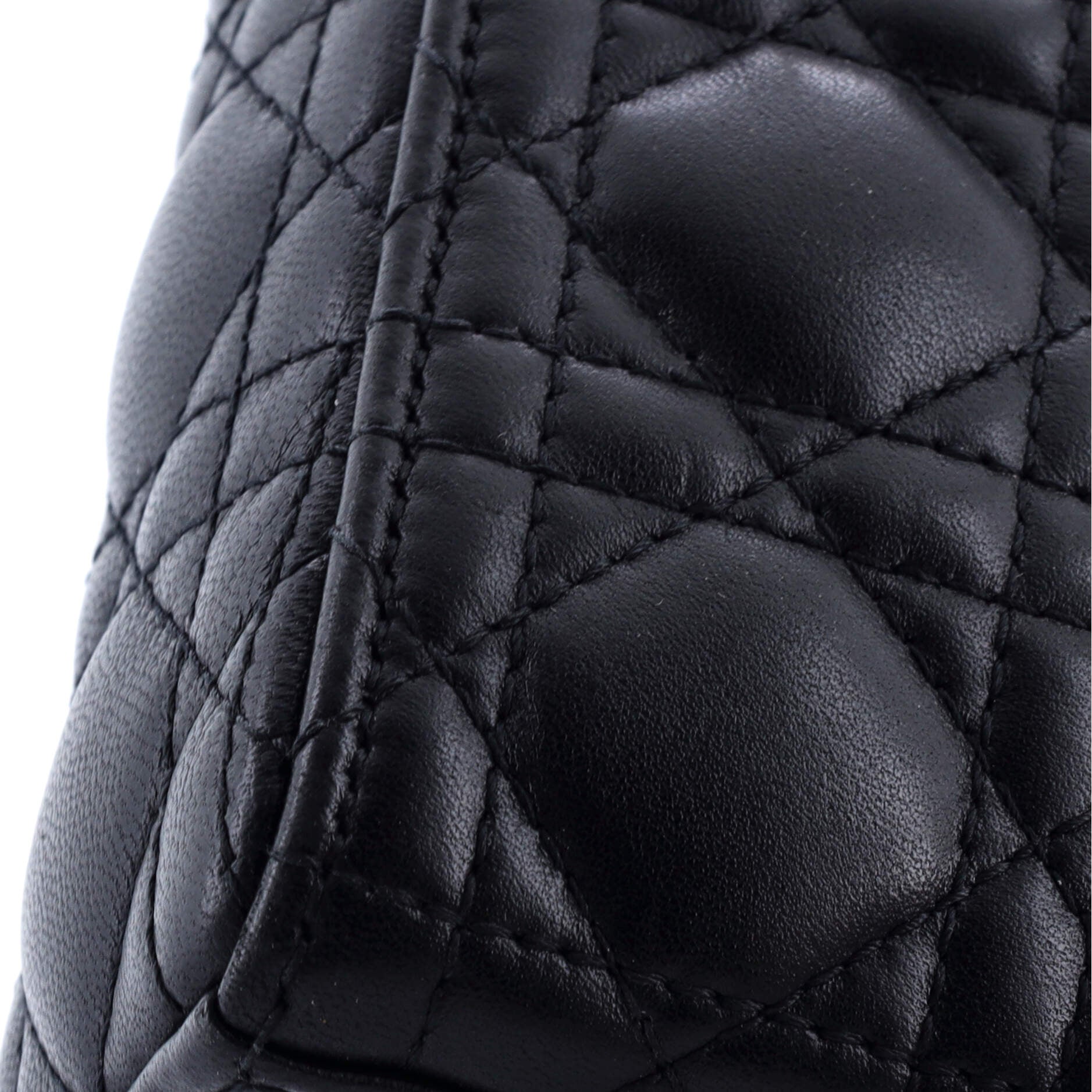 Lady Dior Bag Cannage Quilt Lambskin Micro