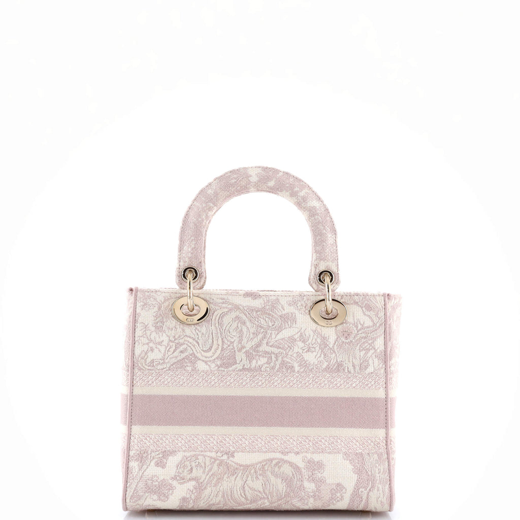 Toile de Jouy Lady D-Lite Bag Embroidered Canvas