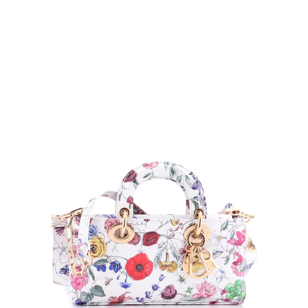 Lady D-Joy Bag Printed Leather Small