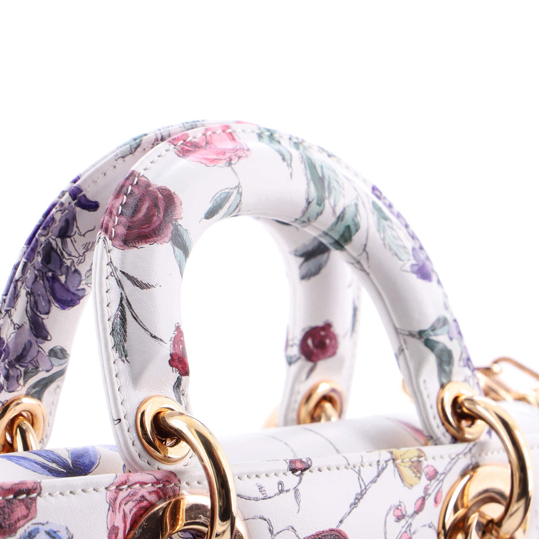 Lady D-Joy Bag Printed Leather Small