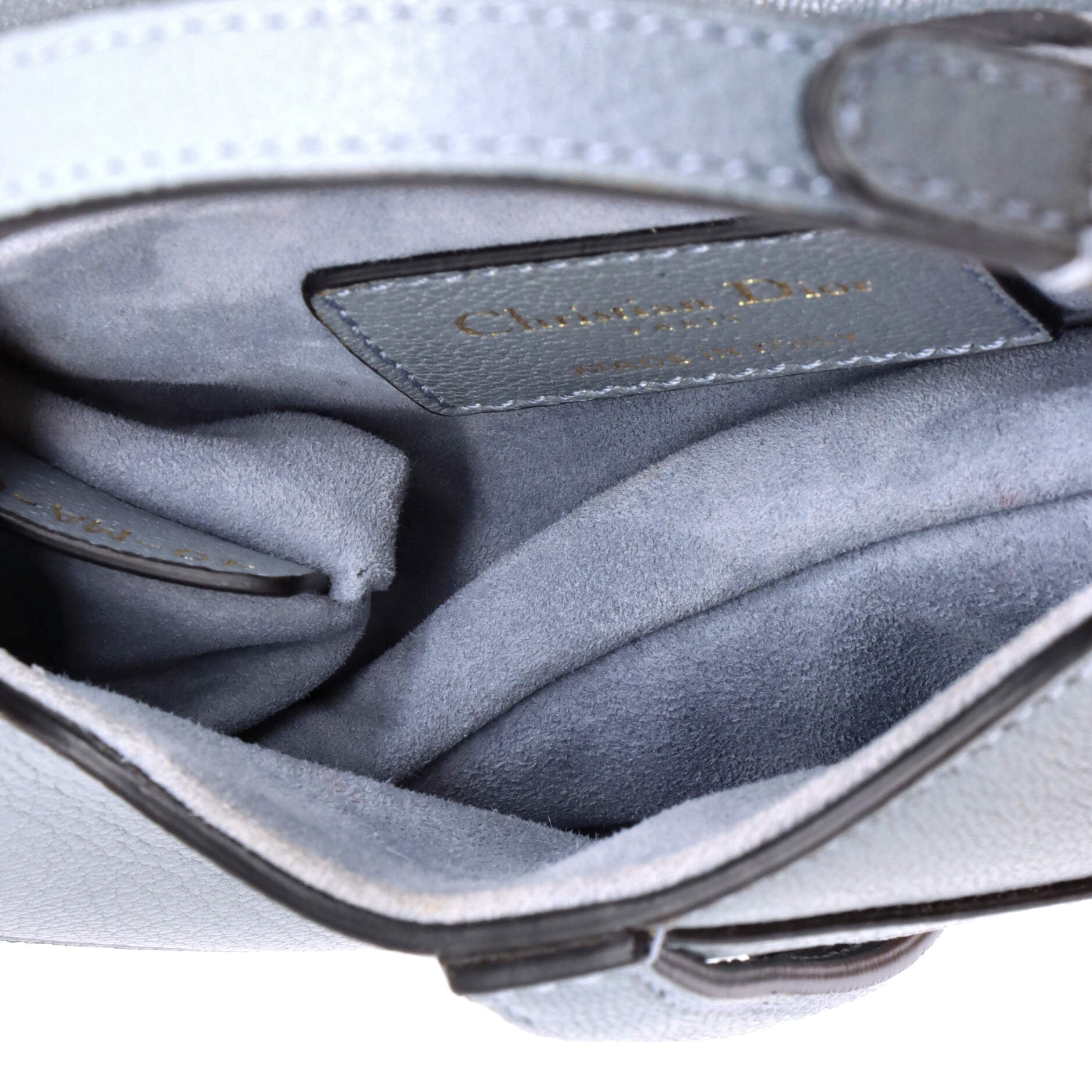 Saddle Handbag with Strap Leather Micro