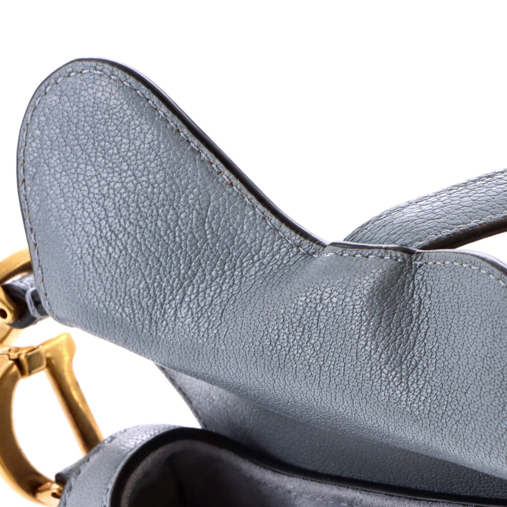 Saddle Handbag with Strap Leather Micro