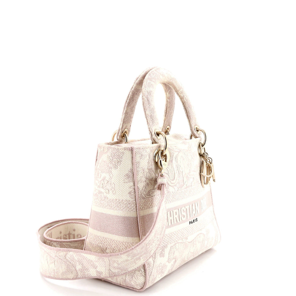 Toile de Jouy Lady D-Lite Bag Embroidered Canvas