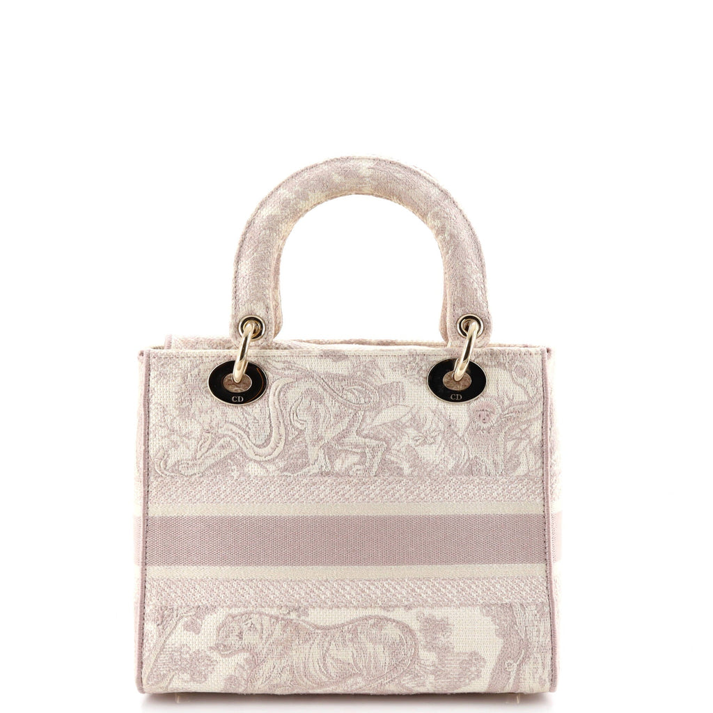 Toile de Jouy Lady D-Lite Bag Embroidered Canvas