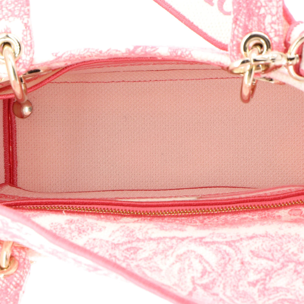 Toile de Jouy Lady D-Lite Bag Embroidered Canvas