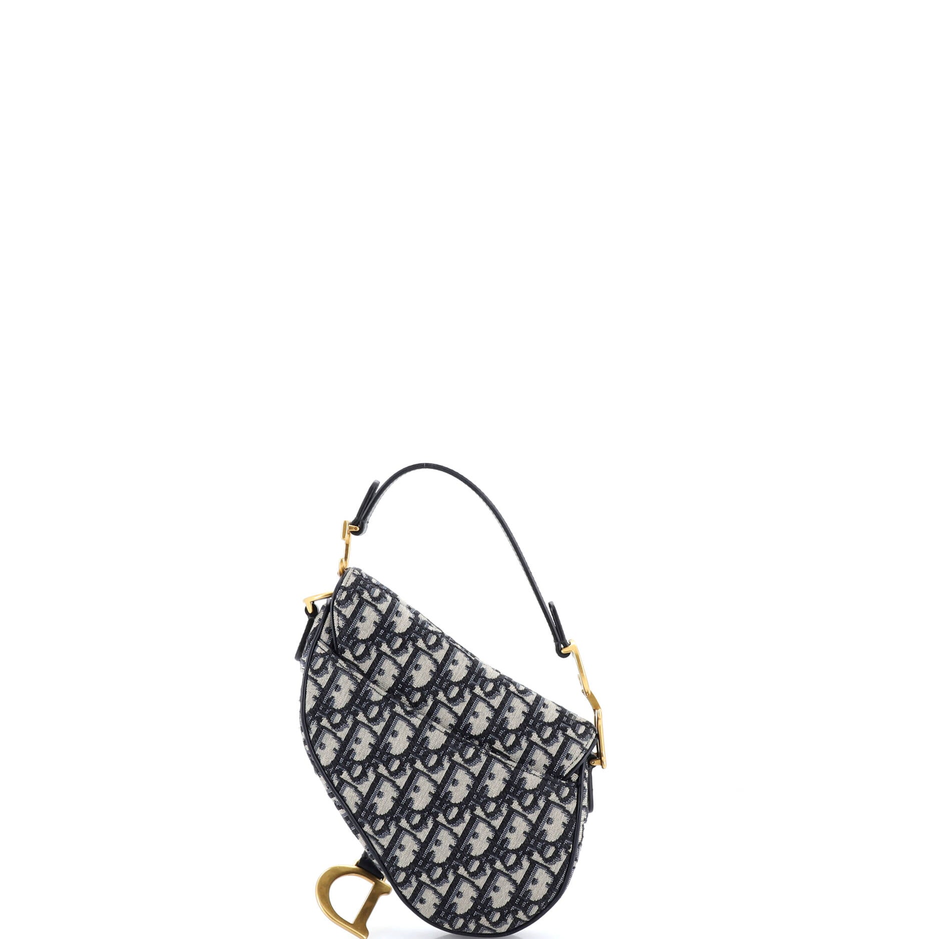 Saddle Handbag Oblique Canvas Mini