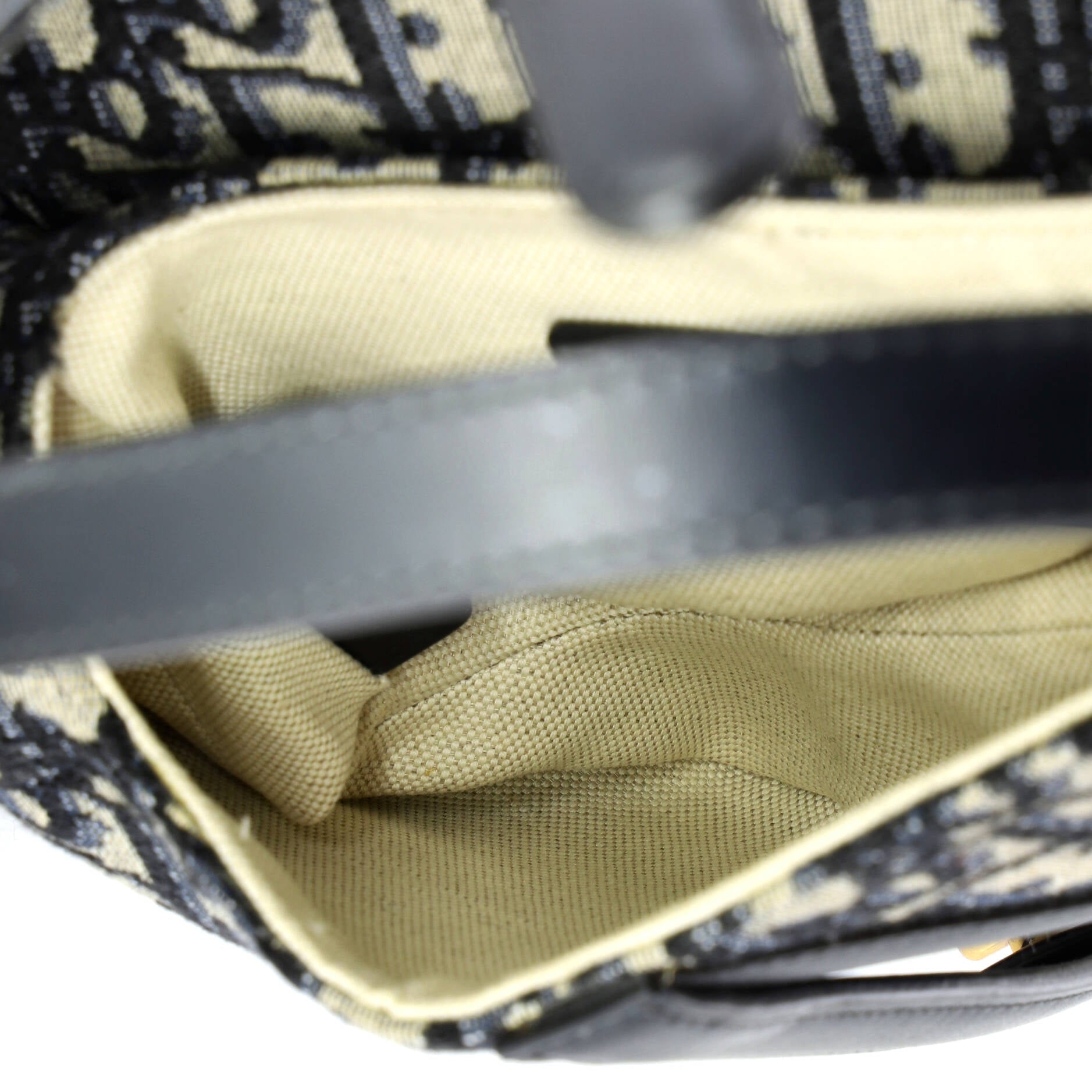Saddle Handbag Oblique Canvas Mini