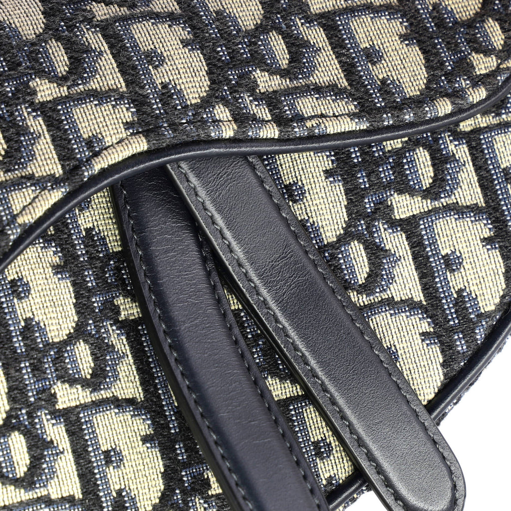 Saddle Handbag Oblique Canvas Mini