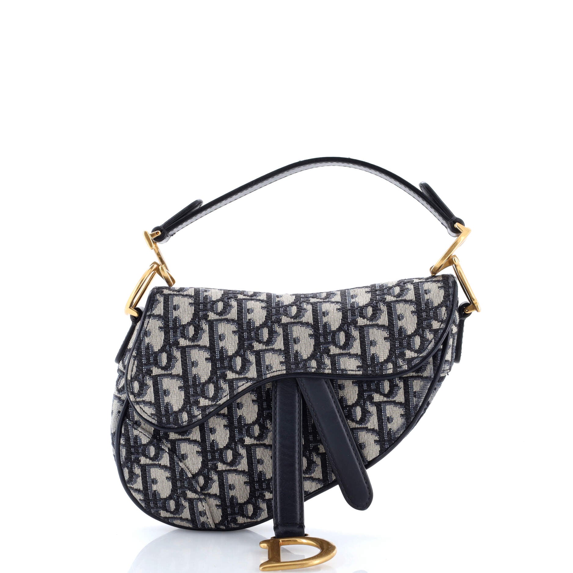 Saddle Handbag Oblique Canvas Mini