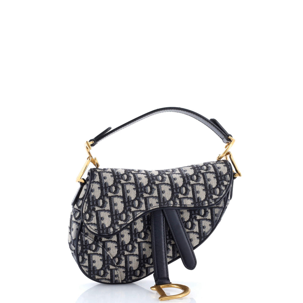 Saddle Handbag Oblique Canvas Mini