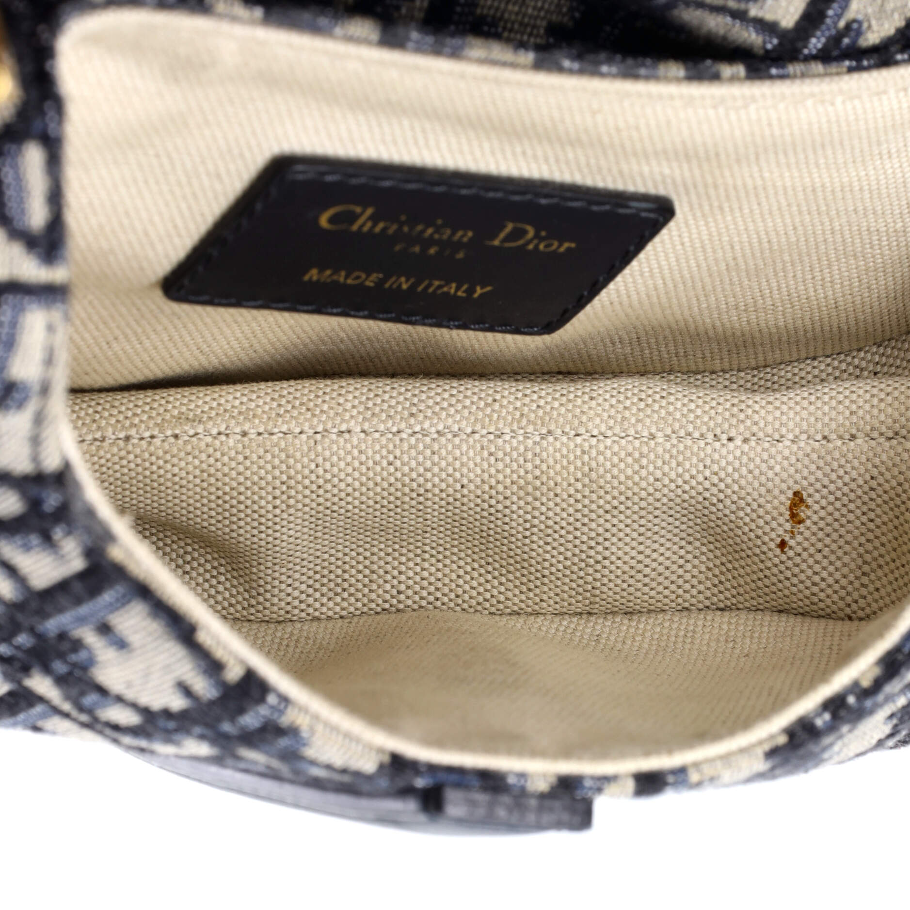 Saddle Handbag Oblique Canvas Mini