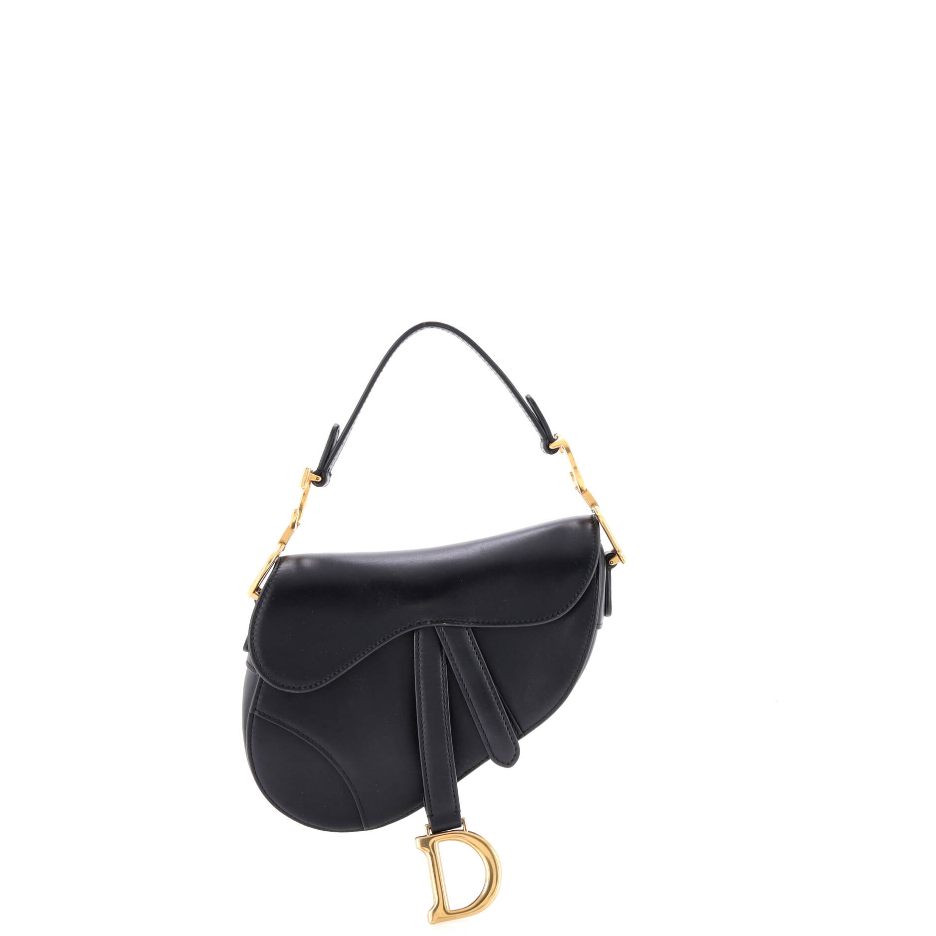 Saddle Handbag Leather Mini