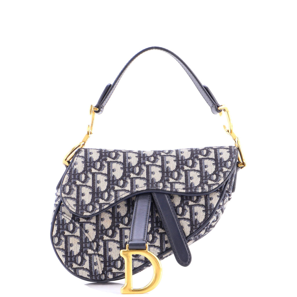 Saddle Handbag Oblique Canvas Mini